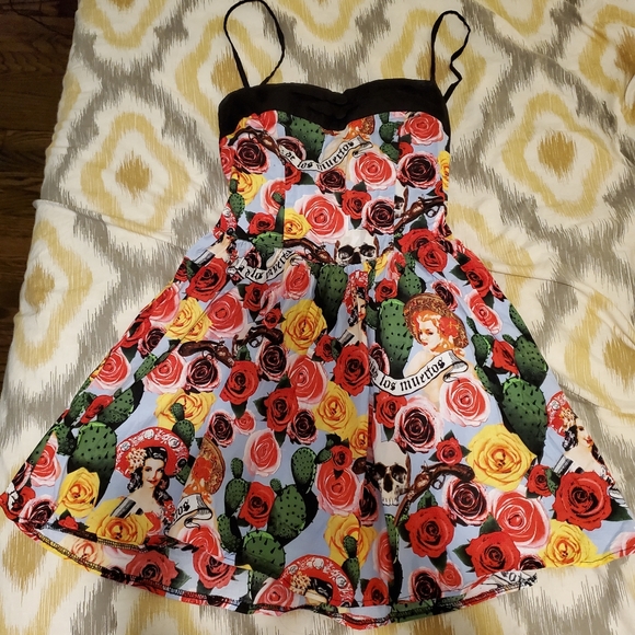 Hell Bunny Dresses & Skirts - Dia de los muertos Hell Bunny dress